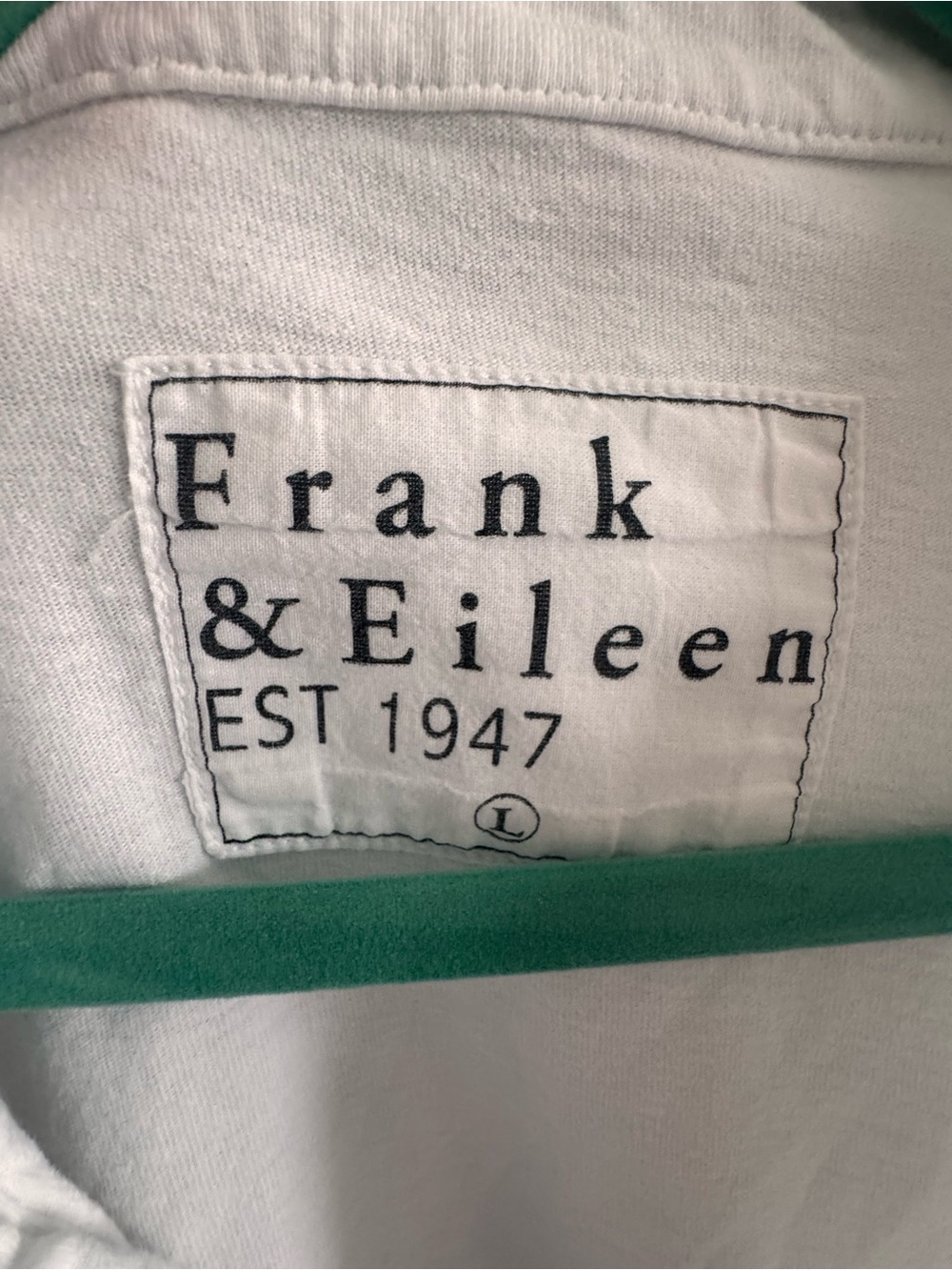 Frank & Eileen Patrick  Popover Henley - Heritage Jersey - White Women's XL - Picture 2 of 6